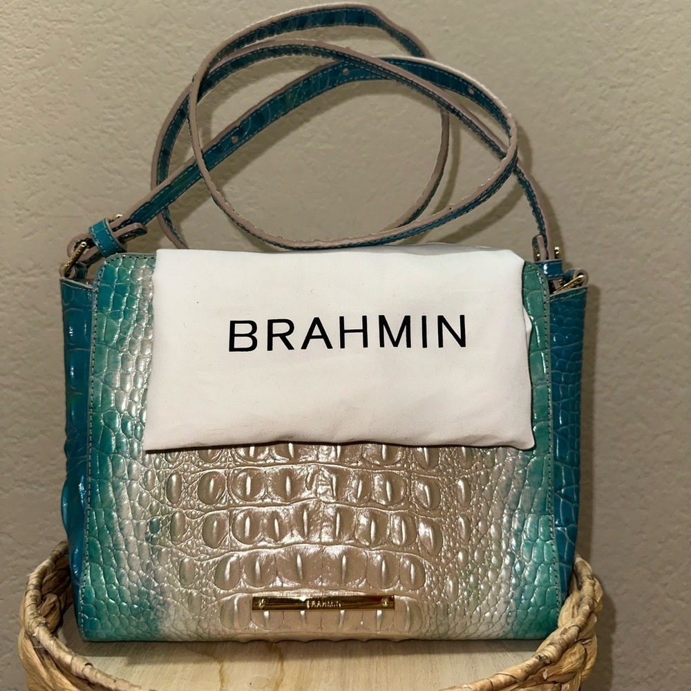 Brahmin Ocean Ombré Crocodile Handbag